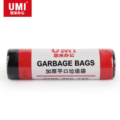 悠米（UMI）C01113D10增厚平口垃圾袋（全新料）60*80（15只/卷）