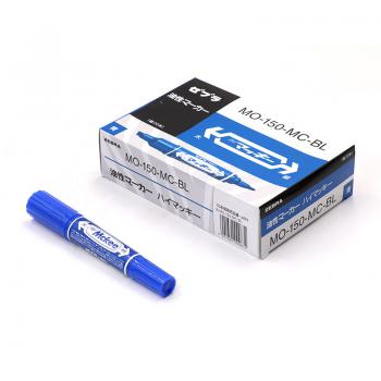斑马(ZEBRA) 大麦奇MO-150-MC(蓝)双头(粗+细)油性记号笔