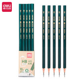 得力 HB铅笔六角笔杆素描绘图铅笔 10支 33311_(10支/盒)