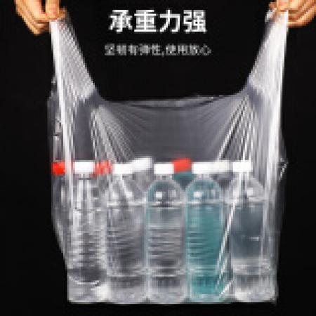 15*24cm透明塑料袋 马夹袋 购物袋100个/卷 专用可印广告