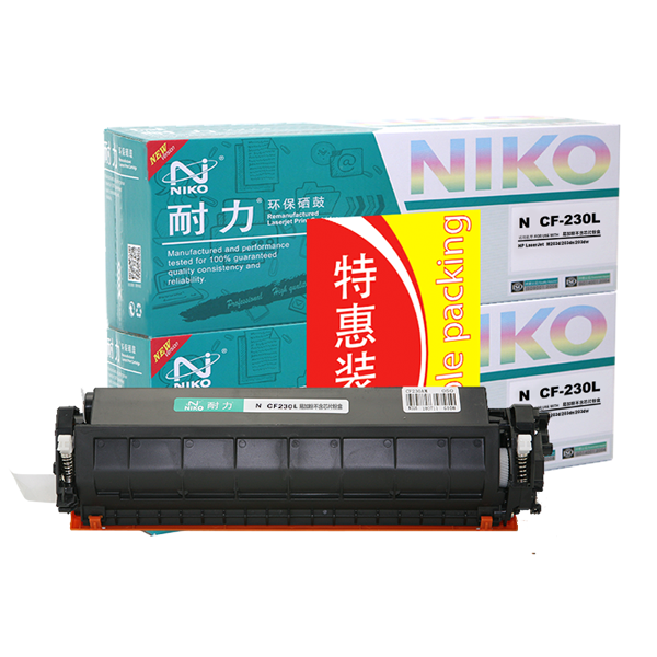耐力（NIKO）N CF230L 易加粉高容粉盒2支装 (适用惠普M203d M203dn M203dw M227fdn M227fdw M227sdn)-京东